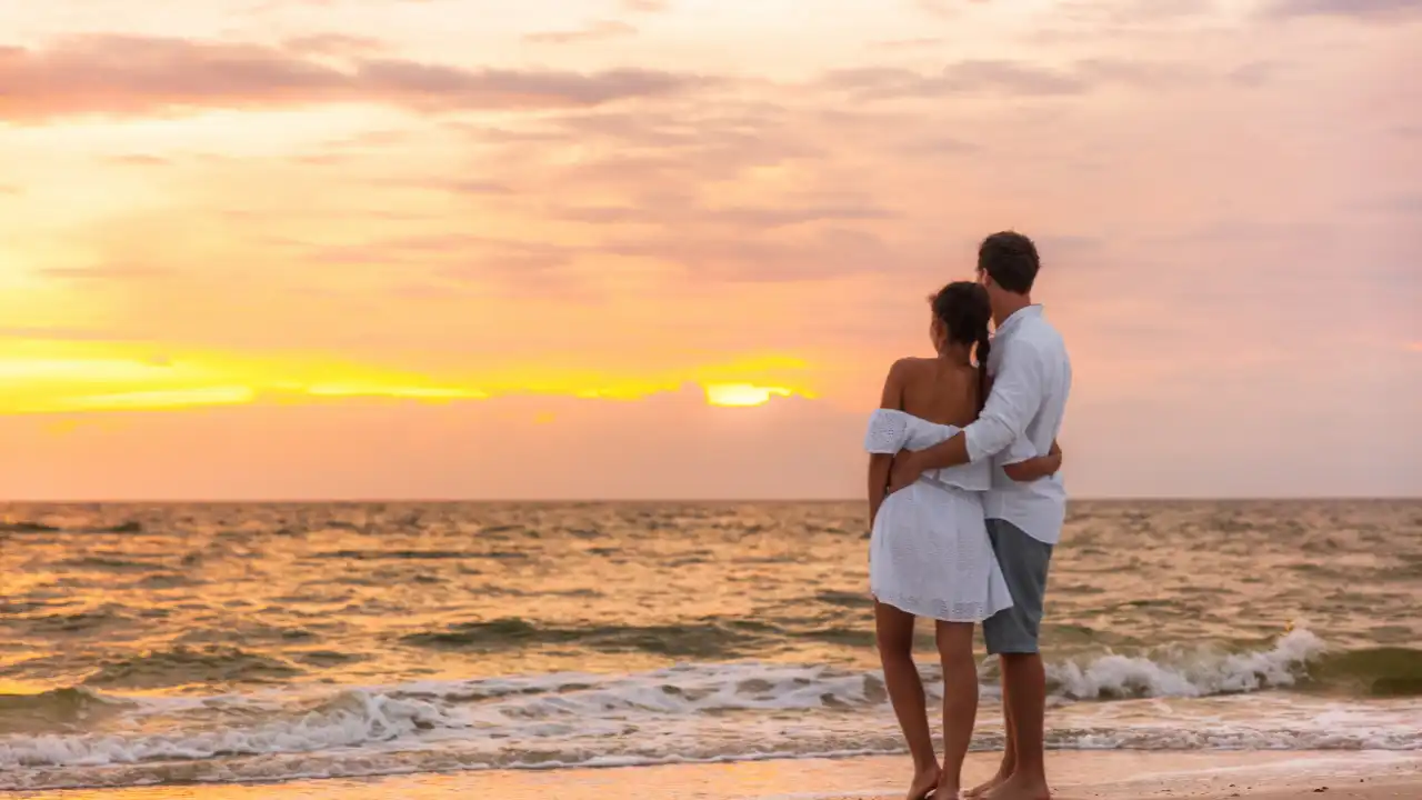 Couple engaging in online premarital counselling session
