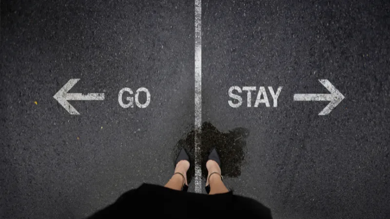 Couple during discernment counselling session